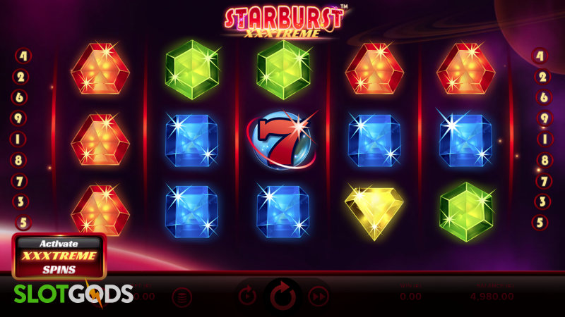 Starburst XXXtreme Online Slot by NetEnt Screenshot 1