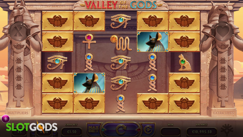 Valley of the Gods Online Slot by Yggdrasil Screenshot 1