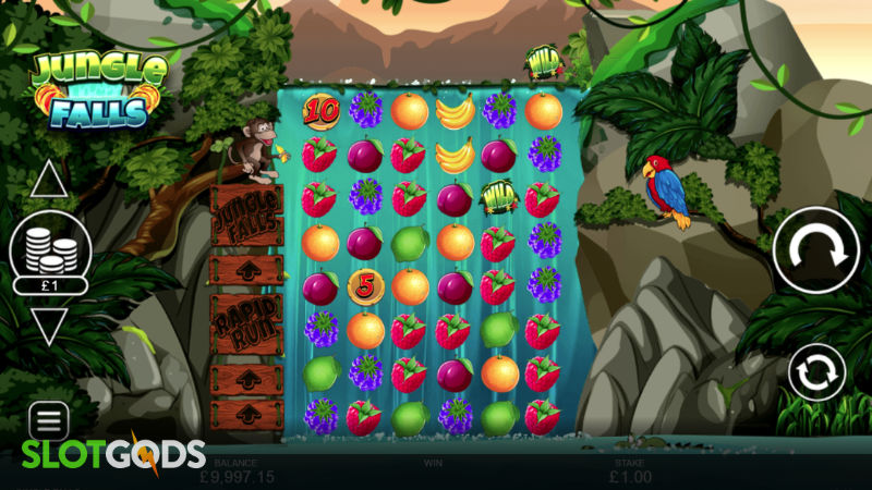 Jungle Falls Online Slot by Inspired Gaming Screenshot 1