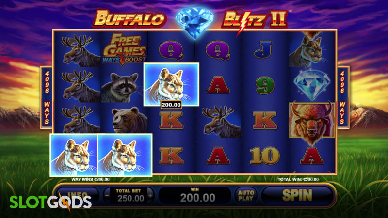 Buffalo Blitz II Online Slot by Playtech Origins Screenshot 2