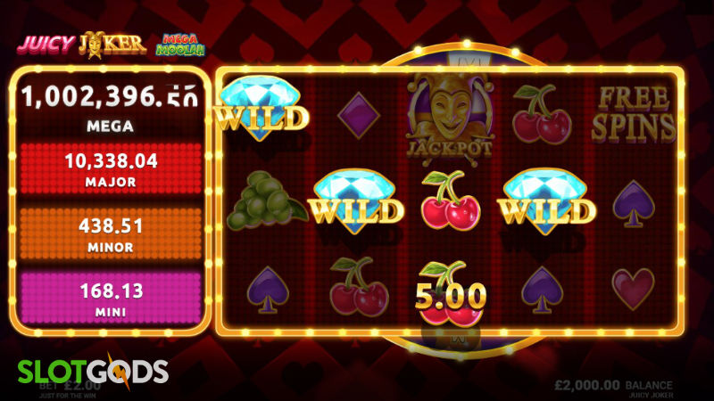 Juicy Joker Mega Moolah Online Slot by Microgaming Screenshot 2