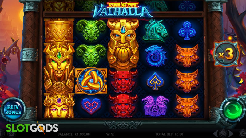Towering Pays Valhalla Online Slot by Relax Gaming Screenshot 3