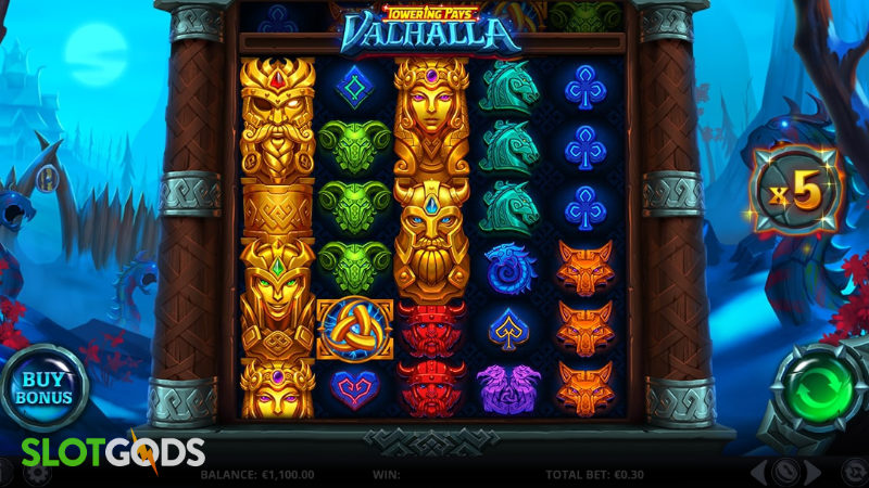 Towering Pays Valhalla Online Slot by Relax Gaming Screenshot 1