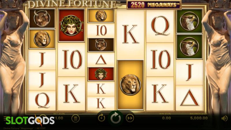 Divine Fortunes Megaways Online Slot by NetEnt Screenshot 1