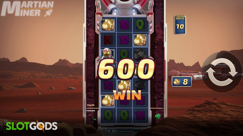 Martian Miner Infinity Reels Online Slot by Reel Play Screenshot 2