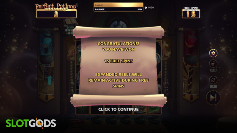 Perfect Potions Megaways Online Slot by SG Digital Screenshot 2