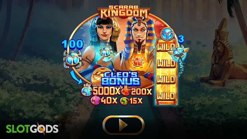 Scarab Kingdom Online Slot by Just For The Win Screenshot 3