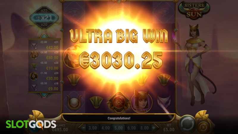 Sisters of the Sun Online Slot by Playn GO Screenshot 3
