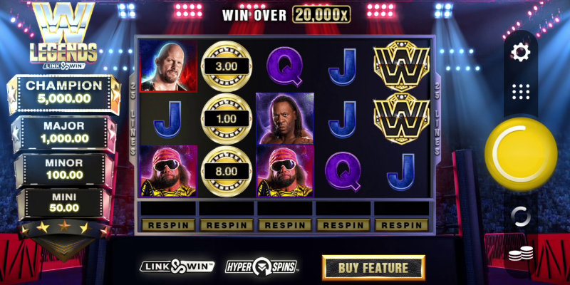 WWE Legends Link And Win By Microgaming Hero