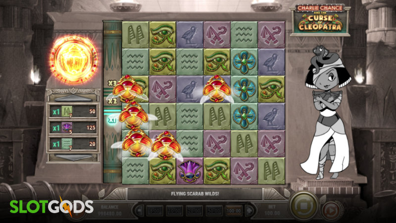 Charlie Chance and The Curse of Cleopatra Online Slot by Playn Go Screenshot 3