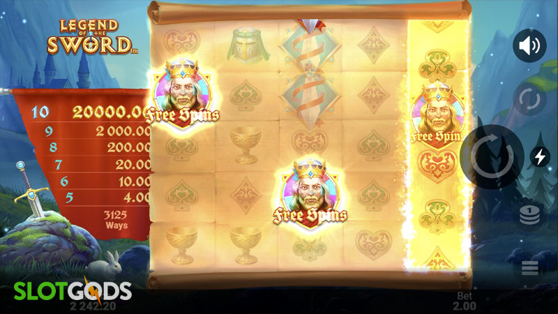 Legend of the Sword Online Slot by Microgaming Screenshot 1