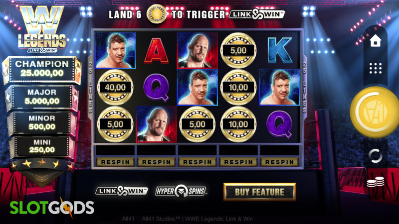 WWE Legends Link & Win Online Slot by Microgaming Screenshot 1