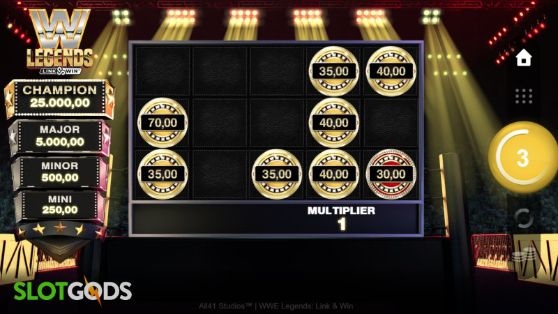 WWE Legends Link & Win Online Slot by Microgaming Screenshot 2
