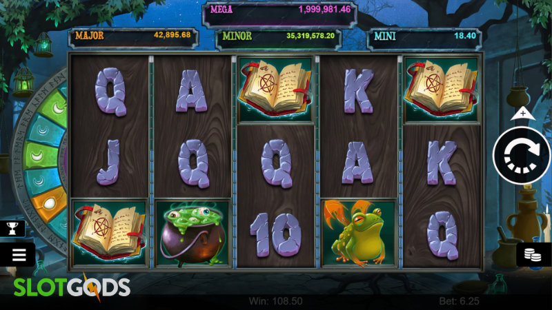 Mega Moolah The Witchs Moon Online Slot by Microgaming Screenshot 1