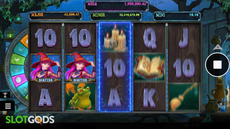 Mega Moolah The Witchs Moon Online Slot by Microgaming Screenshot 2