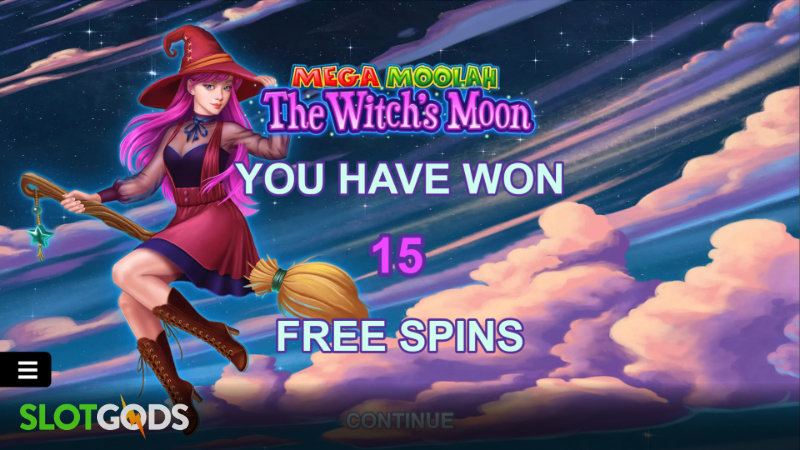 Mega Moolah The Witchs Moon Online Slot by Microgaming Screenshot 3