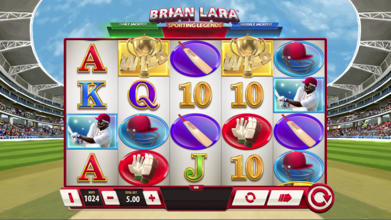Brian Lara Sporting Legends Online Slot by Playtech Screenshot 1