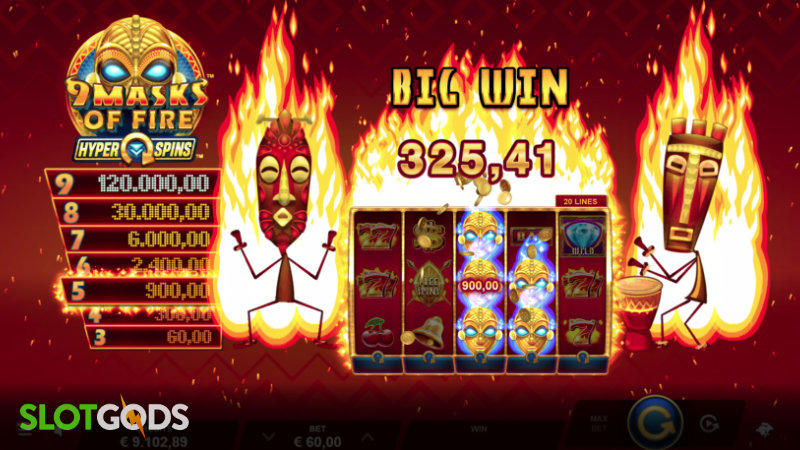 9 Masks of Fire HyperSpins Slot - Screenshot 3