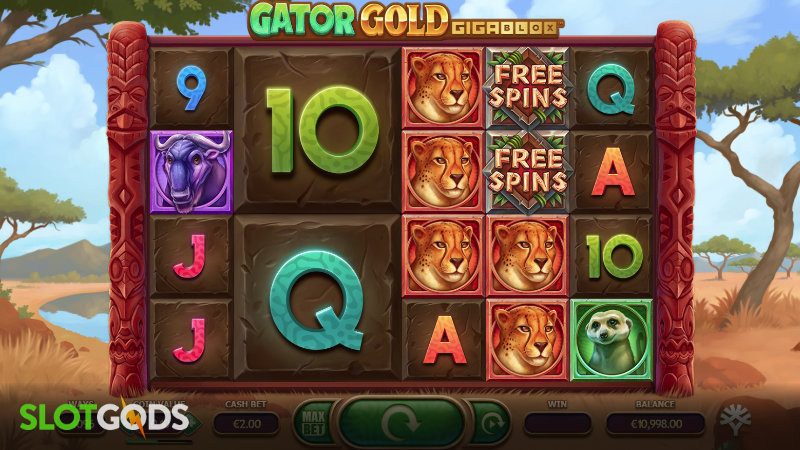 Gator Gold Gigablox Slot - Screenshot 1