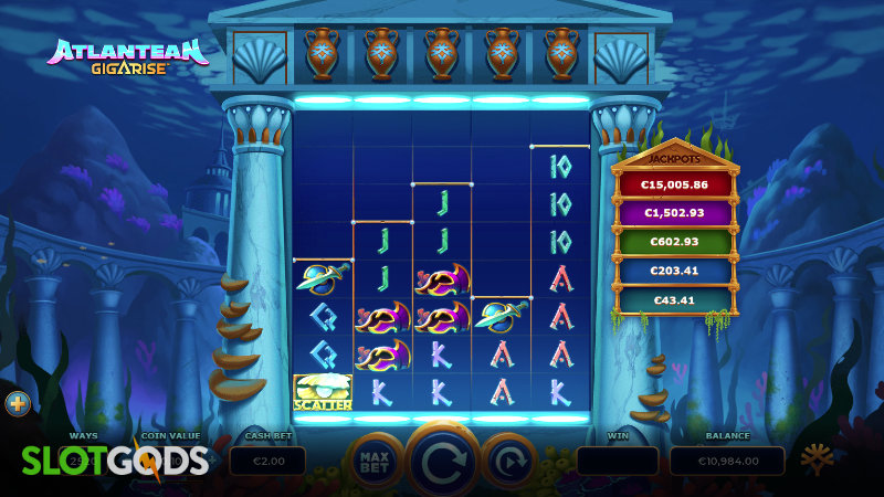 Atlantean Gigarise Slot - Screenshot 1