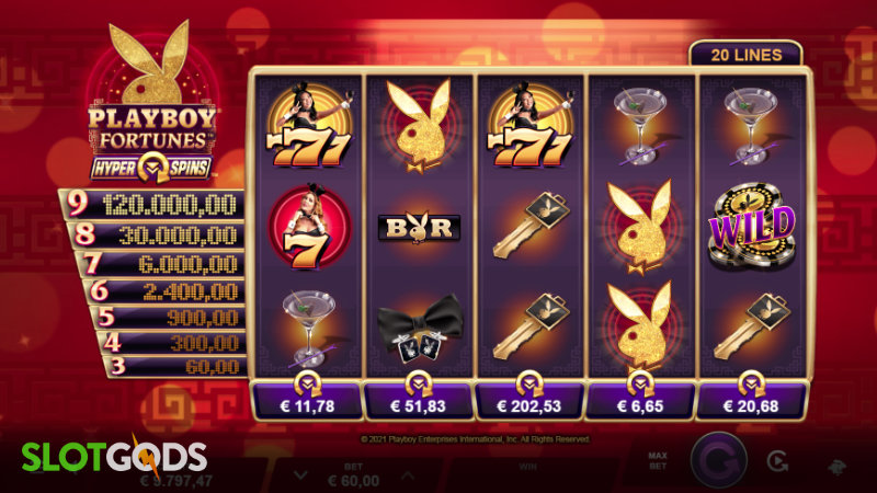 Playboy Fortunes HyperSpins Online Slot by Microgaming
