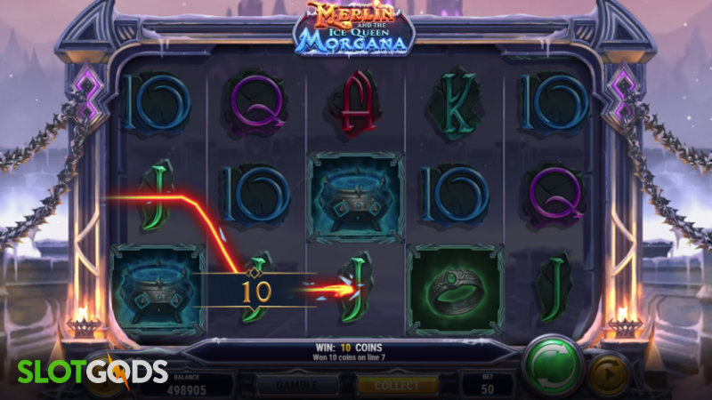 Merlin and the Ice Queen Morgana Slot - Screenshot 2