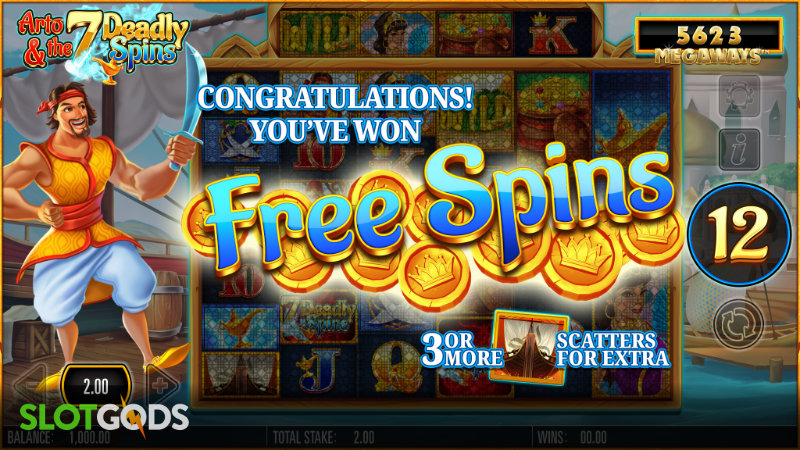 Arto and the Seven Deadly Spins Megaways Slot - Screenshot 2