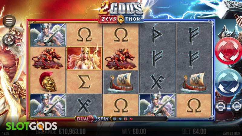 2 Gods Zeus vs Thor Slot - Screenshot 1