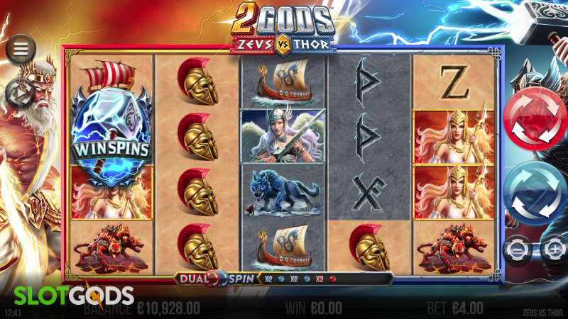 2 Gods Zeus vs Thor Slot - Screenshot 2