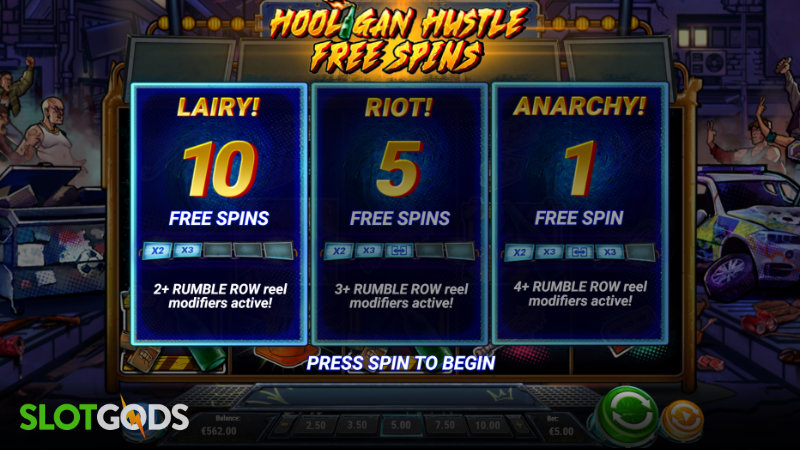 Hooligan Hustle Slot - Screenshot 2