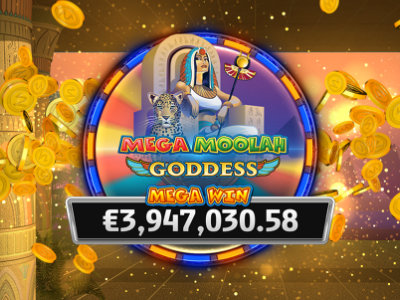 €3.9 million won on Mega Moolah Goddess