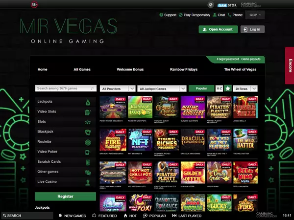 Mr Vegas Desktop Screenshot 3
