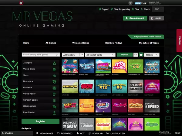 Mr Vegas Desktop Screenshot 5