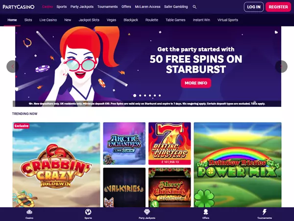 Party Casino Desktop Screenshot 1