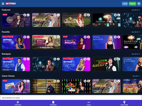 Betfred Casino Desktop Screenshot 4