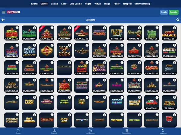 Betfred Casino Desktop Screenshot 3