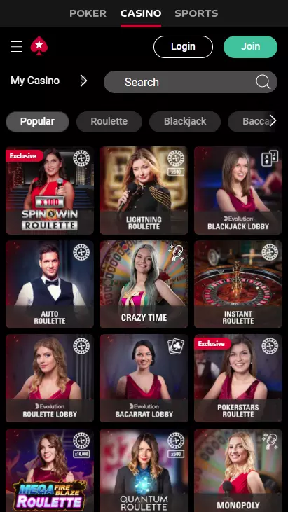 PokerStars Casino Mobile Screenshot 4