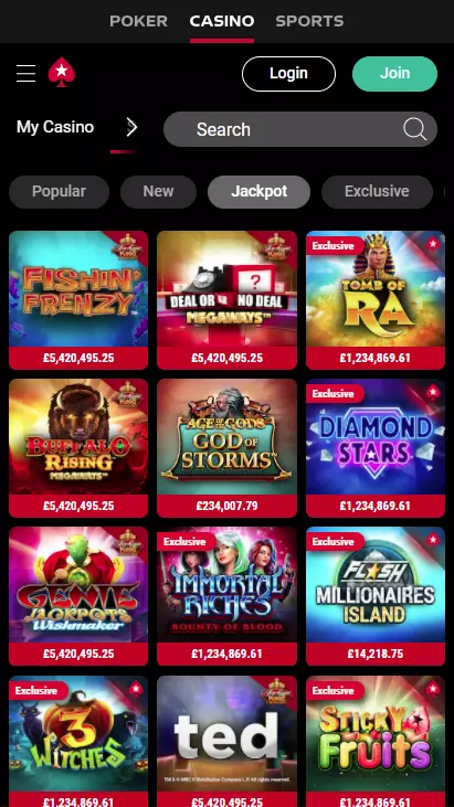PokerStars Casino Mobile Screenshot 3