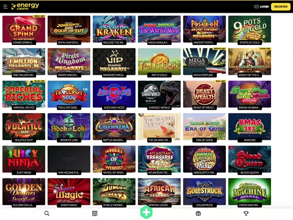 Energy Casino Desktop Screenshot 3