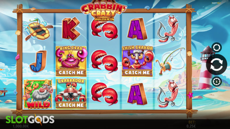 Crabbin' Crazy: Hold & Win Slot - Screenshot 1