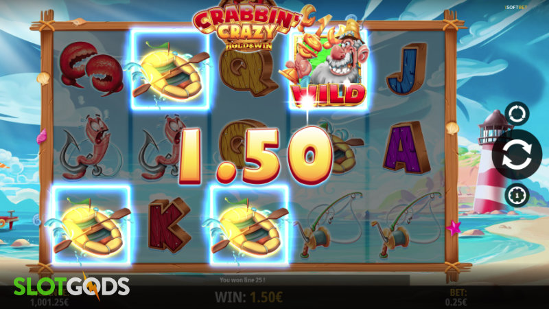 Crabbin' Crazy: Hold & Win Slot - Screenshot 2