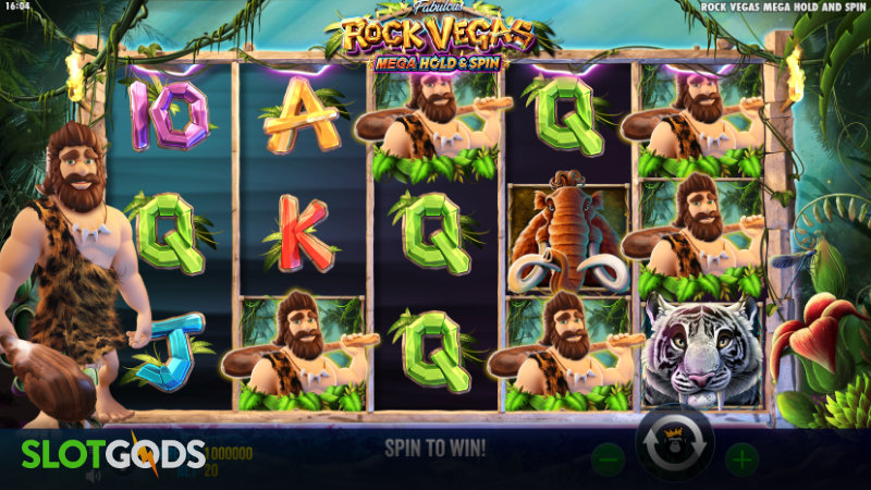 Rock Vegas Mega Hold And Spin Slot - Screenshot 1