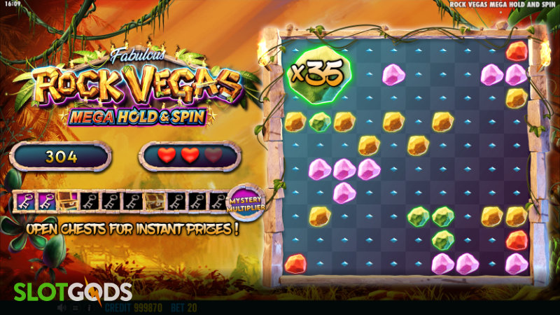 Rock Vegas Mega Hold And Spin Slot - Screenshot 2
