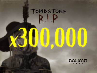 Player achieves maximum win of 300,000x on Nolimit City's Tombstone RIP