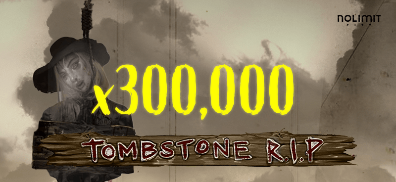 Player achieves maximum win of 300,000x on Nolimit City's Tombstone RIP