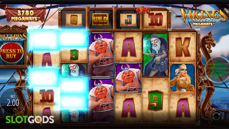 Vikings Unleashed Megaways Slot - Screenshot 2