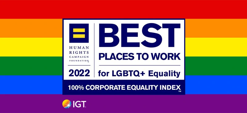 IGT achieves "Best Place to Work for LGBTQ+ Equality"