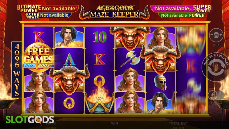 Age of the Gods: Maze Keeper Slot - Screenshot 1