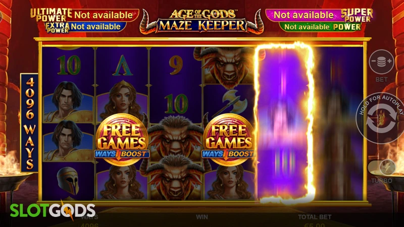 Age of the Gods: Maze Keeper Slot - Screenshot 3