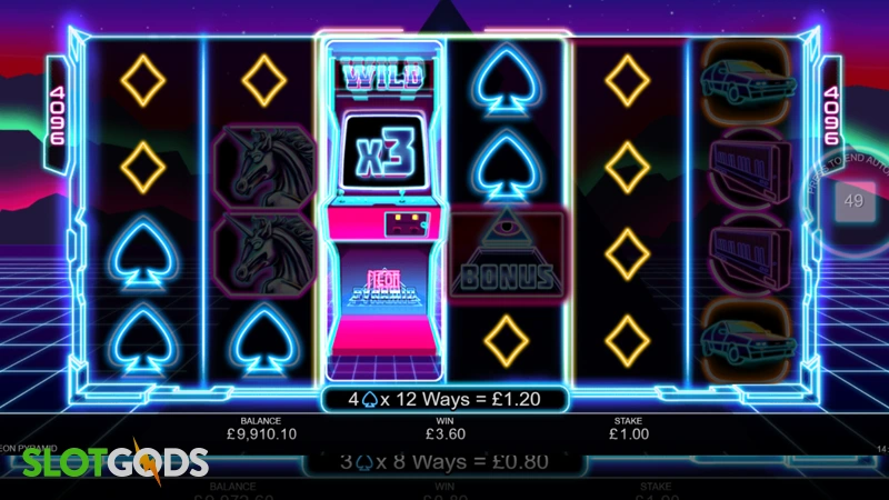 Neon Pyramid Slot - Screenshot 3